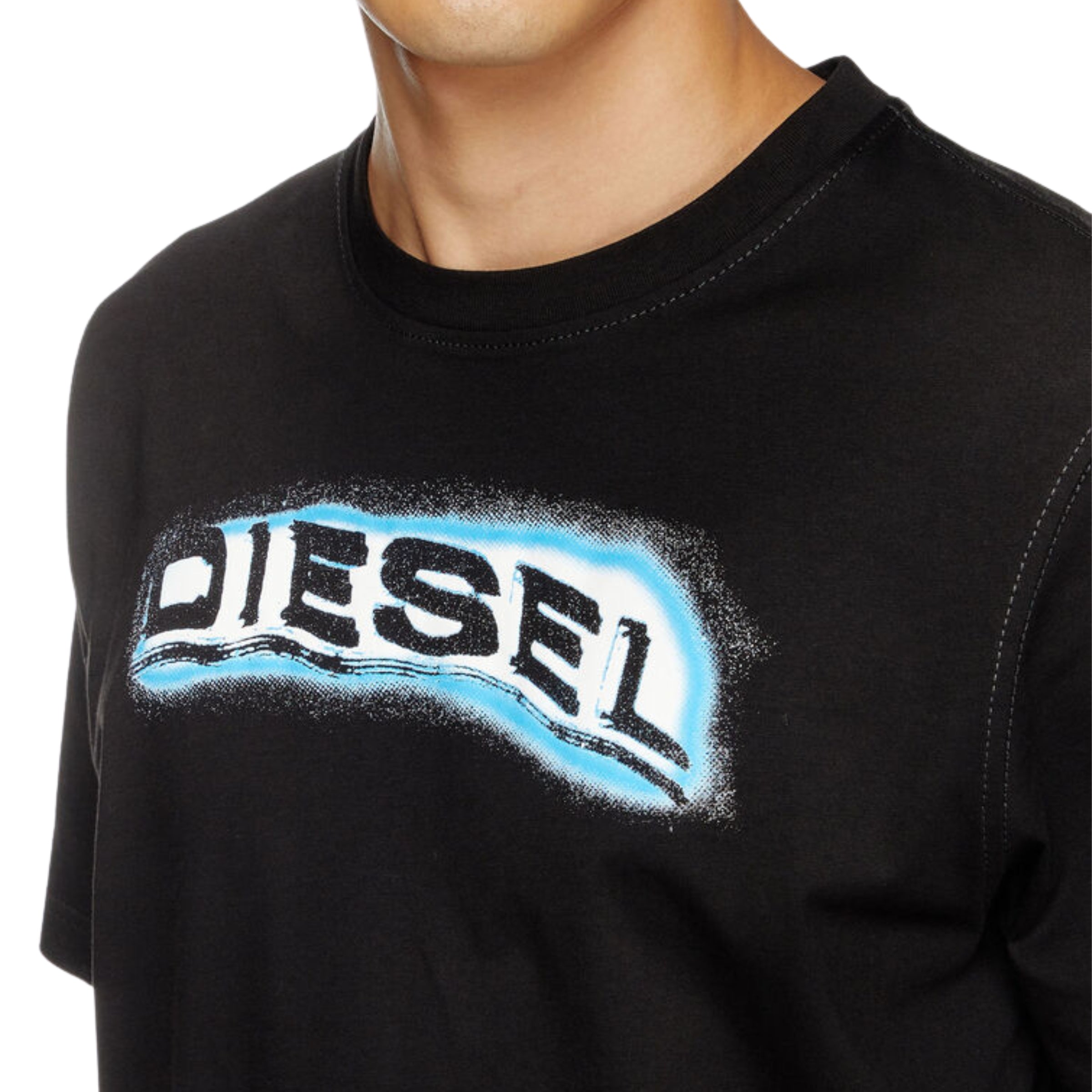 Diesel T-Shirt T-Adjust Logo Black
